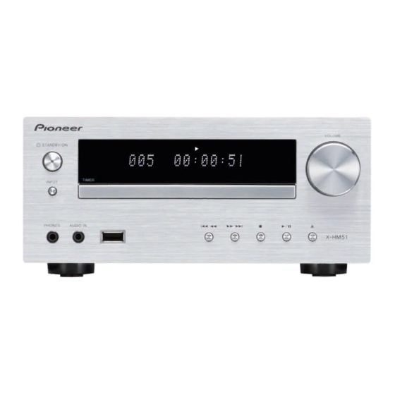 Pioneer X-HM51-K Mode D'emploi