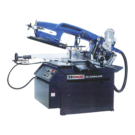 Promac SX-830DGSVP Mode D'emploi