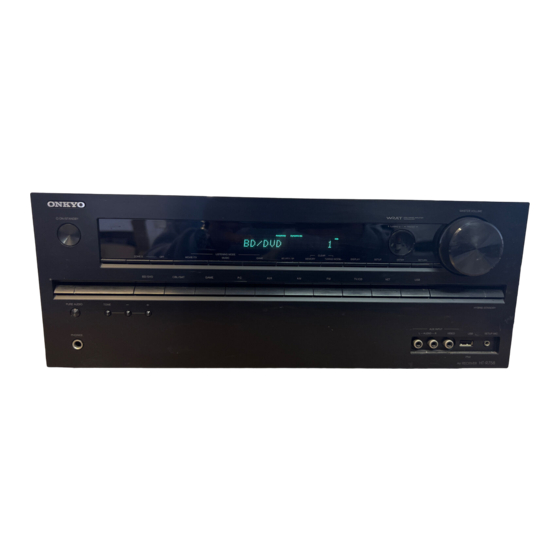 Onkyo HT-R758 Manuel D'instructions