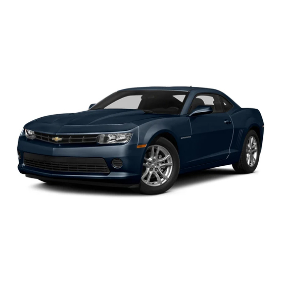 Chevrolet Camaro 2014 Guide Du Propriétaire