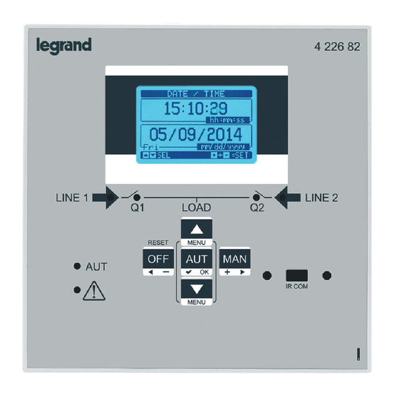 LEGRAND 4226 82 Mode D'emploi