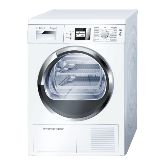 Bosch WTW86581FF Mode D'emploi