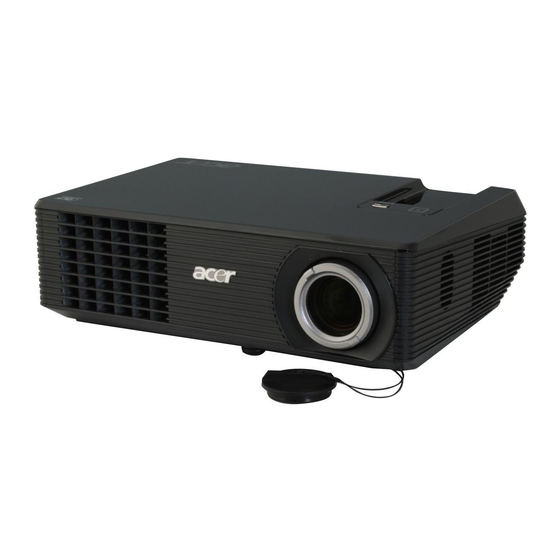 Acer X1160 Série Guide Utilisateur