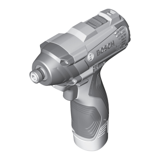 Bosch GDR Professional 120-LI Notice Originale