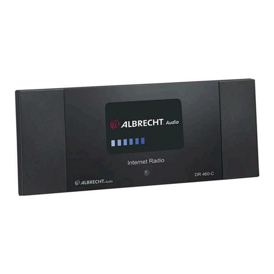 Albrecht Audio DR 460 C Guide D'instructions