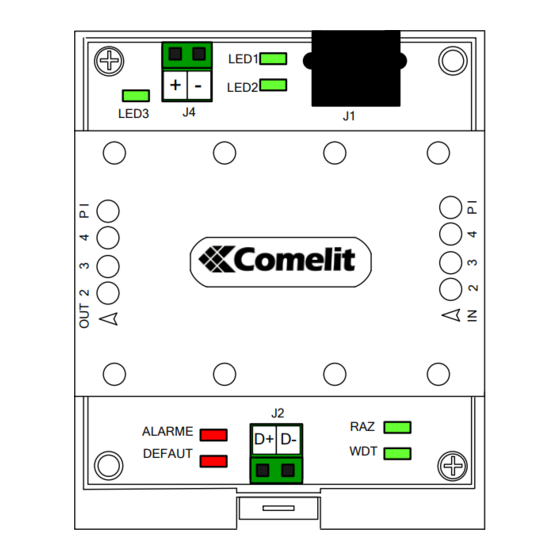 Comelit SK9072 Notice D'installation Et D'utilisation