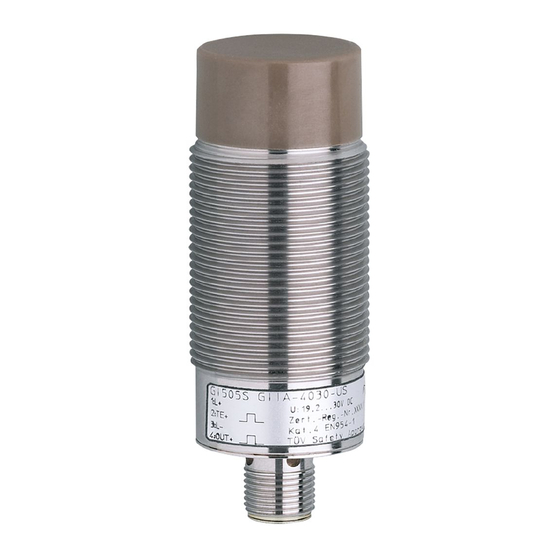 IFM Electronic efector100 GI505S Notice D'utilisation Originale