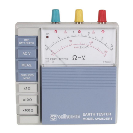 Velleman AVM52ERT Mode D'emploi