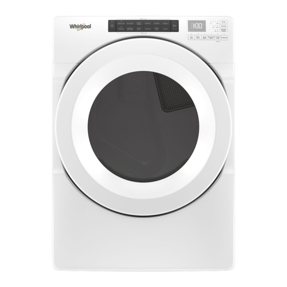 Whirlpool WED560LHW Guide D'utilisation Et D'entretien