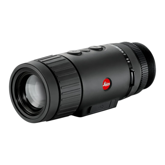 Leica CALONOX SIGHT SE Mode D'emploi Succinct