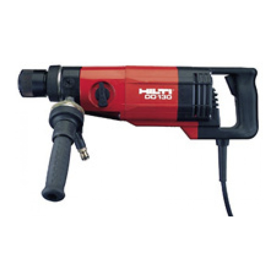 Hilti DD 130 Mode D'emploi