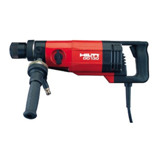 Hilti DD 130 Mode D'emploi