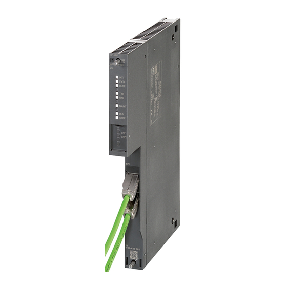 Siemens SIMATIC NET S7-400 CP 443-1 Manuel D'instructions