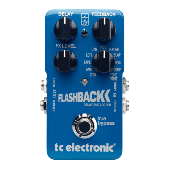 TC Electronic Flashback Delay Manuel