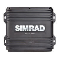 Simrad NSO evo3S MPU Manuel D'installation