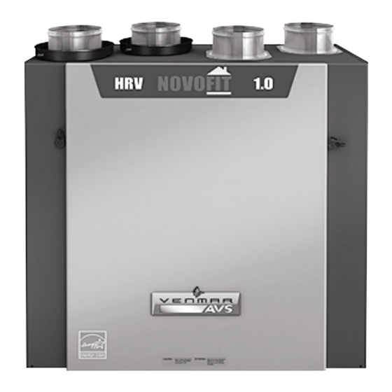 Venmar AVS HRV EKO 1.5 Guide D'utilisation