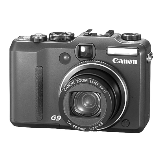 Canon PowerShot G9 Guide D'utilisation