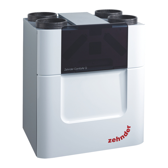 Zehnder ComfoAir Q Manuel De L'installateur