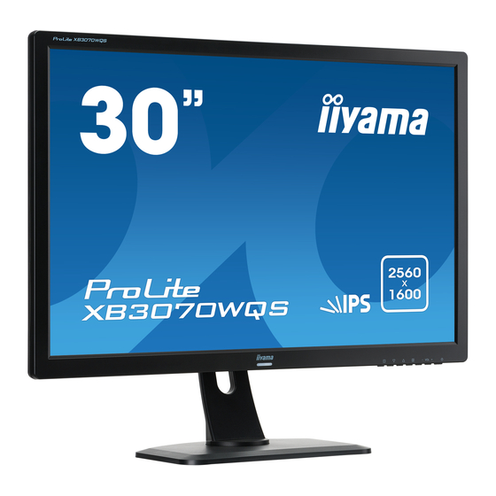 Iiyama ProLite XB3070WQS Mode D'emploi