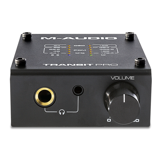 M-Audio TRANSIT PRO Guide D'utilisation