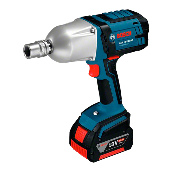 Bosch GDS 18 V-LI HT Professional Notice Originale