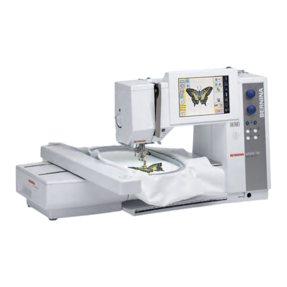 Bernina artista 730 Mode D'emploi