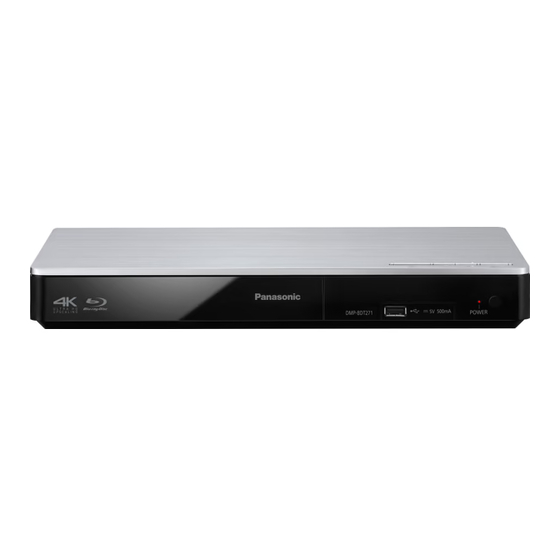 Panasonic DMP-BDT271 Mode D'emploi