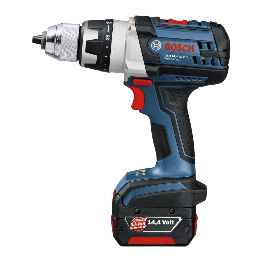 Bosch GSR 12 VE-2 PROFESSIONAL Instructions D'emploi