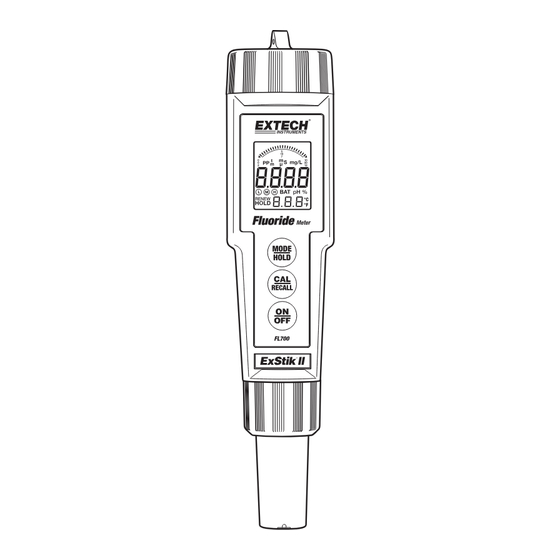 Extech Instruments ExStik FL700 Manuel De L'utilisateur