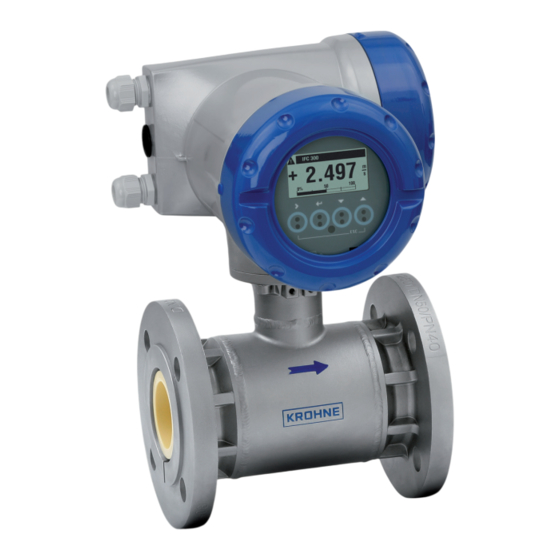 KROHNE OPTIFLUX 7300 Notice Technique