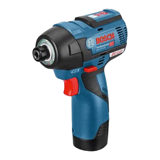 Bosch GDR 12V-110 Professional Notice Originale