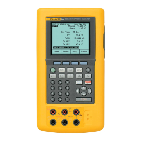 Fluke 744 Mode D'emploi