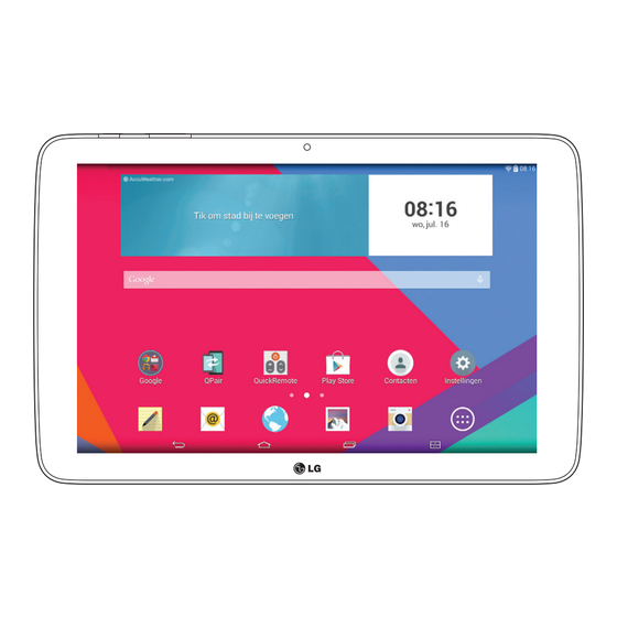 LG G PAD 10.1 Guide De L'utilisateur