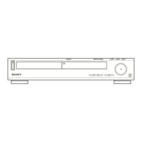 Sony DAV-S500 Mode D'emploi