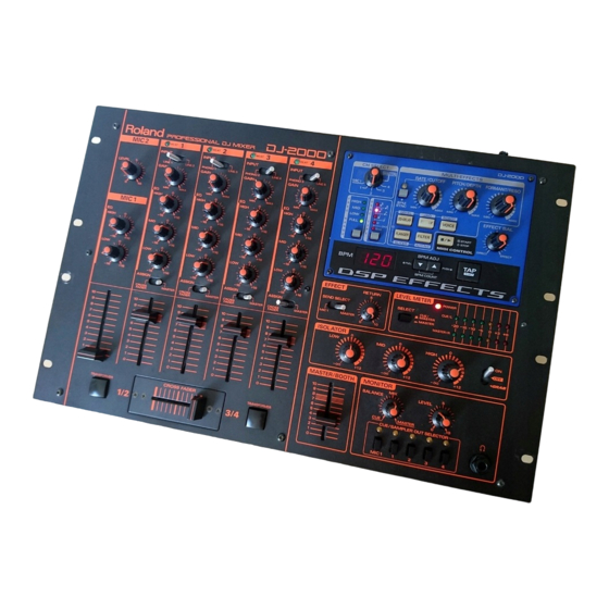 Roland DJ-2000 Mode D'emploi