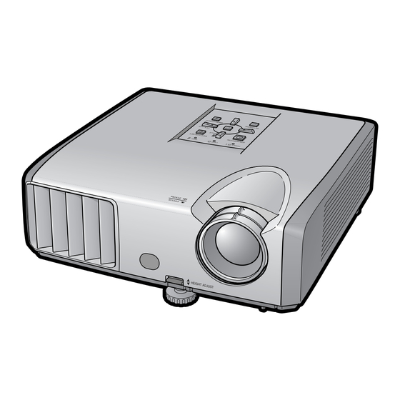 Sharp Notevision PG-F200X Mode D'emploi