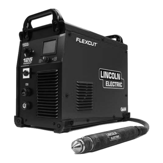 Lincoln Electric FLEXCUT 125 CE Instruction De Securite D'emploi Et D'entretien