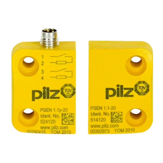 Pilz PSEN 1.1p-20 Instructions D'emploi