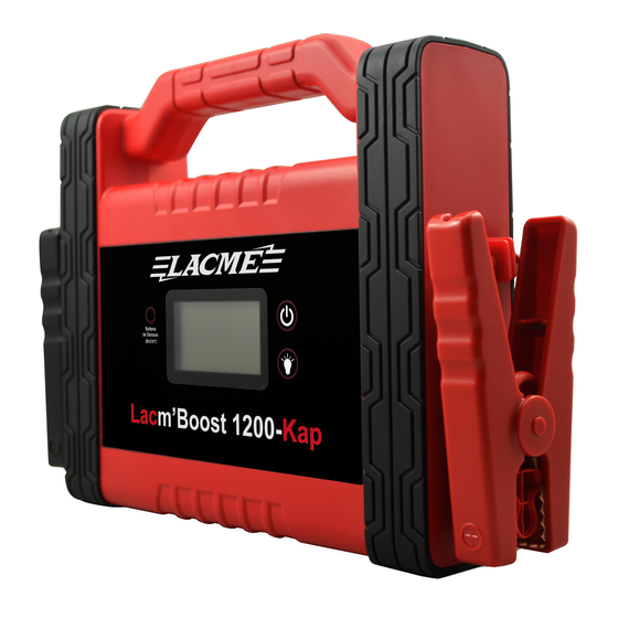 Lacme Lacm'Boost 1200-Kap Notice D'utilisation