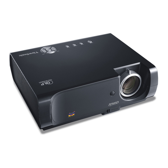 ViewSonic PJ503D Guide De L'utilisateur