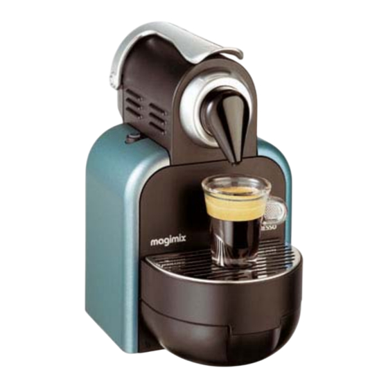 MAGIMIX NESPRESSO M100 Mode D'emploi