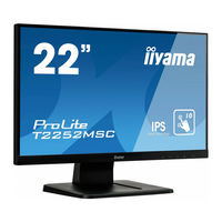 Iiyama ProLite T2252MSC Mode D'emploi