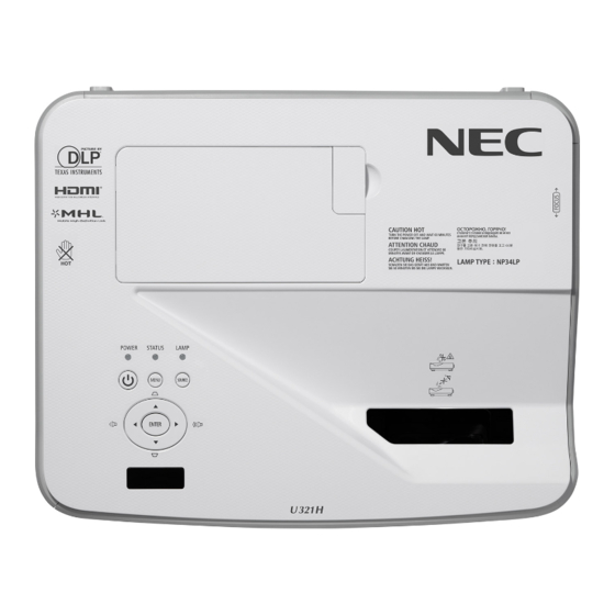 NEC NP-U321H Manuel De L'utilisateur