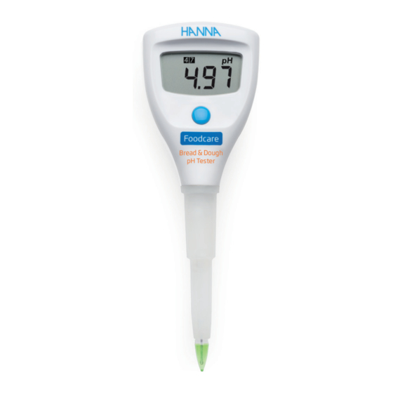 Hanna Instruments FOODCARE HI981038 Manuel D'utilisation