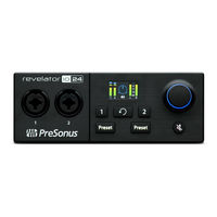 PRESONUS Revelator io24 Mode D'emploi