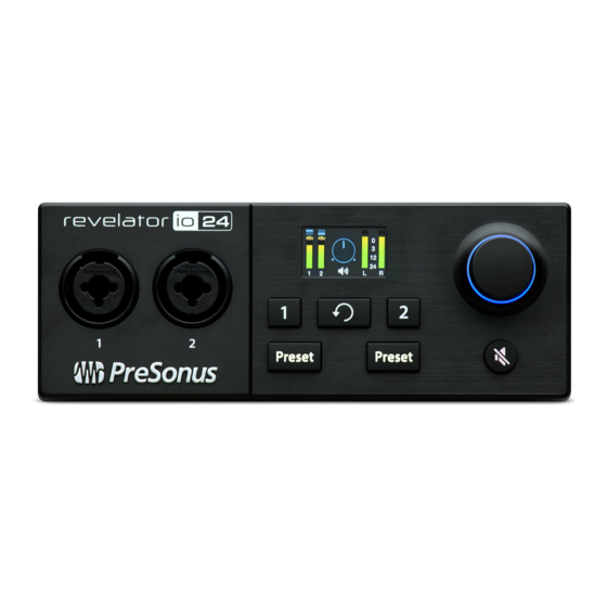 PRESONUS revelator io24 Mode D'emploi