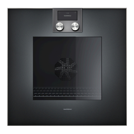 Gaggenau BO470102 Mode D'emploi