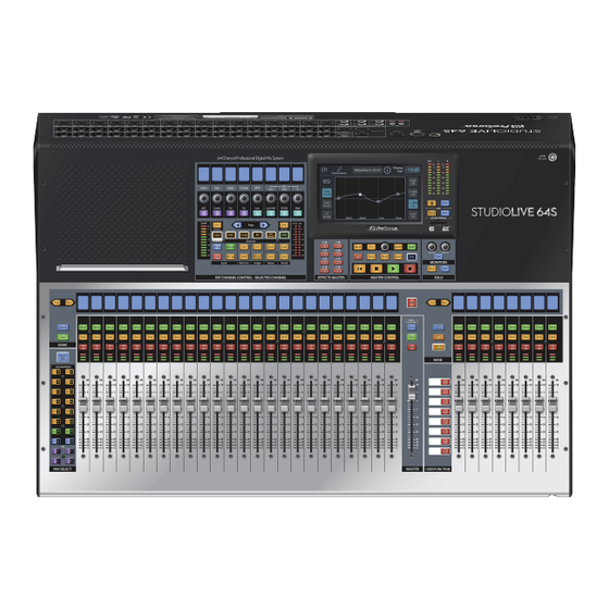 PRESONUS StudioLive III Série Mode D'emploi