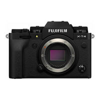 Fujifilm X-T4 Manuel Du Propriétaire