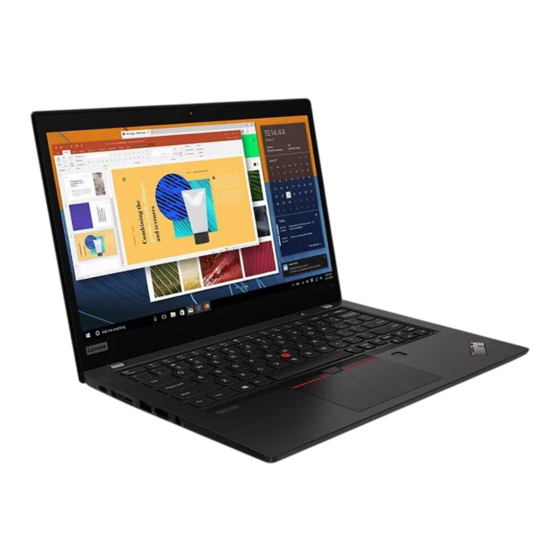 Lenovo ThinkPad X13 Yoga Gen 1 Guide De Configuration